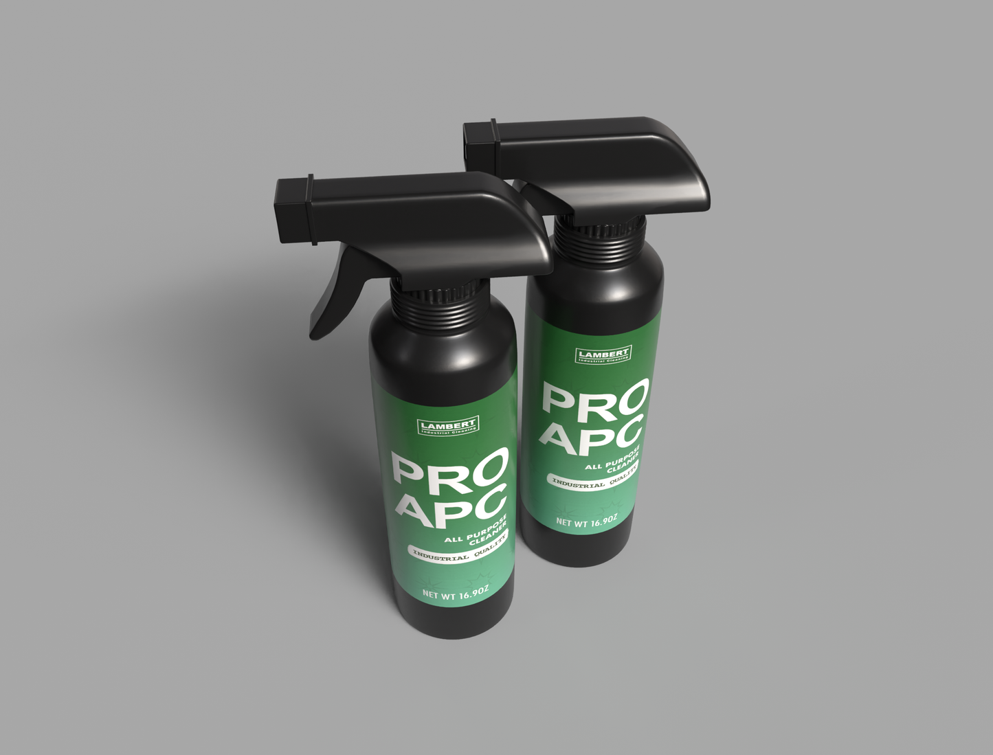 PRO APC - All Purpose Cleaner - 16.9 FL OZ Spray Bottle (TWO PACK)