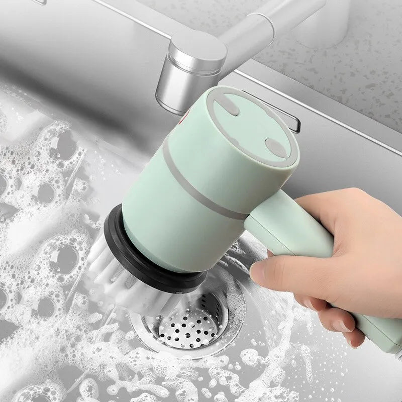 Electric Cleaning Brush: Rotary Scrubber